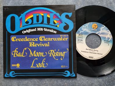 Creedence Clearwater Revival CCR - Bad moon rising/ Lodi 7'' Single Germany
