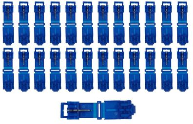 baytronic 25x T-Schnellverbinder blau