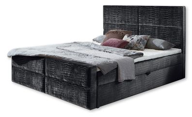 Schicke graue schlafzimmer holzmöbel design elegante polsterung stoff neu