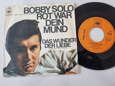Bobby Solo - Rot war dein Mund 7'' Vinyl Germany