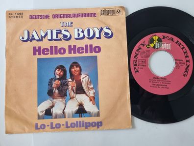 The James Boys - Hello Hello 7'' Vinyl Germany SUNG IN GERMAN