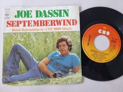 Joe Dassin - Septemberwind 7'' Vinyl Germany SUNG IN GERMAN