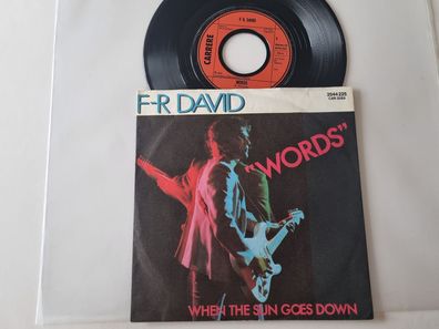 F.R. David - Words 7'' Vinyl Germany