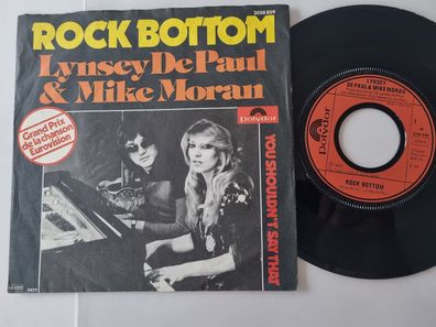 Lynsey de Paul & Mike Moran - Rock bottom 7'' Vinyl Germany Eurovision 1977