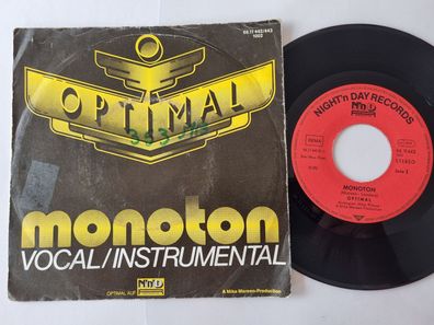 Optimal = Mike Mareen - Monoton 7'' Vinyl Germany