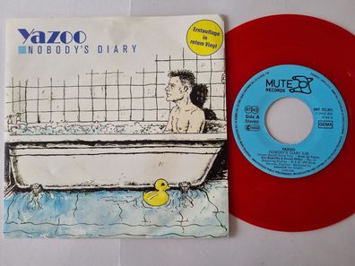 Yazoo - Nobody's diary 7'' Vinyl Germany RED VINYL Cover 2