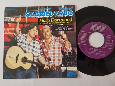 Gunter Gabriel & Manfred Krug - Hallo Dortmund 7'' Vinyl Germany