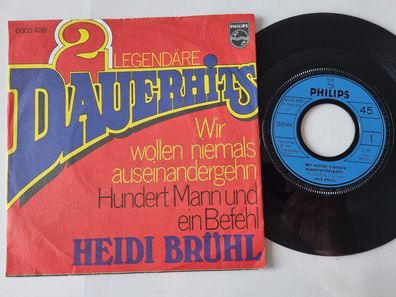 Heidi Brühl - Wir wollen niemals auseinandergehn/ Hundert Mann 7'' Vinyl Germany