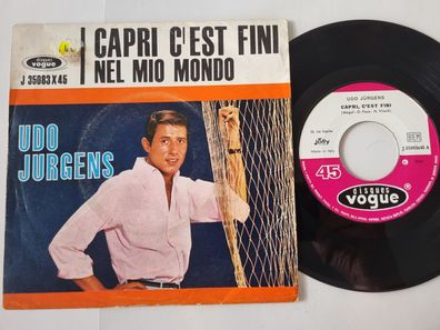 Udo Jürgens - Capri c'est fini/ Nel mio mondo 7'' Vinyl Italy SUNG IN Italian