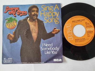 George McCrae - Sing a happy song 7'' Vinyl Germany