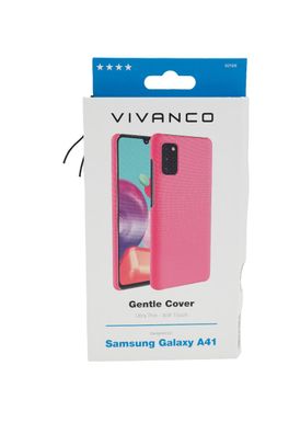 Backcover Schutzhülle für Samsung Galaxy A41 / A51 Pink Vivanco Gentle Cover