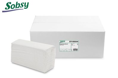 Sobsy Papierhandtücher | 2-lagig | recycling | 22,5 x 30,5 cm | 2800 Handtücher