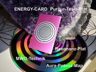 Teslaantenne-Platte MWO Radionik Chi Energiekarte Purpur Aura-Harmonie EMF 5G Schutz