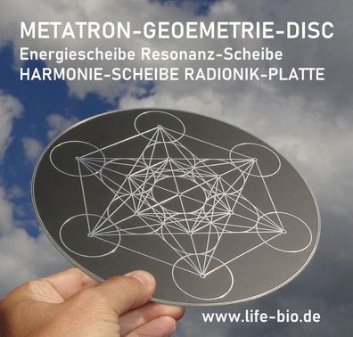 Metacube Metatron Chi EMF Schutz 5G Radionik Heilige Geometrie Energie-Scheibe Prana