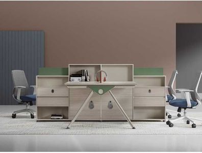 Büro Schreibtisch Moderne Arbeitszimmer Möbel Luxus Einrichtung Tisch