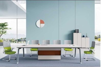 Großer Konferenztisch Büroeinrichtung Team Tisch Designer Büromöbel