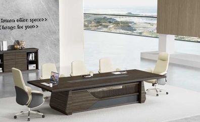 Büro Möbel Moderner Brauner Konferenztisch Luxus Besprechungstisch Neu