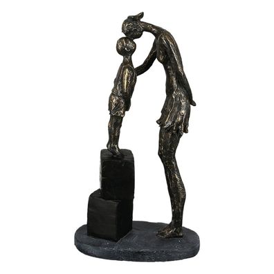 Poly Skulptur "Mama und Kind", H 28 cm, von Gilde