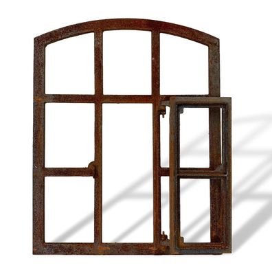 Eisenfenster Rost Fenster zum Öffnen Scheunenfenster 71cm Eisen Antik-Stil