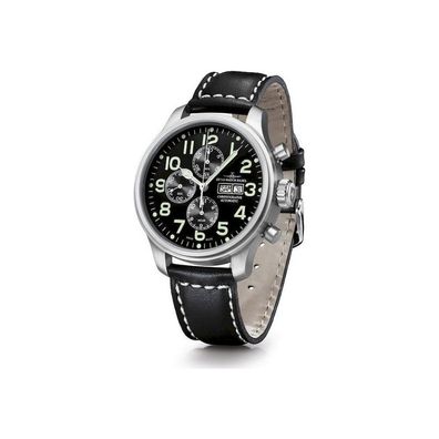 Zeno-Watch - Armbanduhr - Herren - Chrono - Oversized Pilot- 8557TVDD-a1