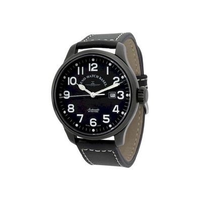 Zeno-Watch - Armbanduhr - Herren - Chrono - Oversized Pilot black - 8554-bk-a1