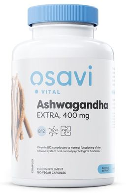 Ashwagandha Extra, 400mg - 180 vegan caps
