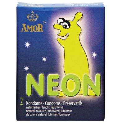 AMOR Neon Kondome 6er