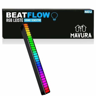 Beatflow RGB Lightbar LED Ambiente Lampe Licht Smart Sound Sensitive Music Sync Backl