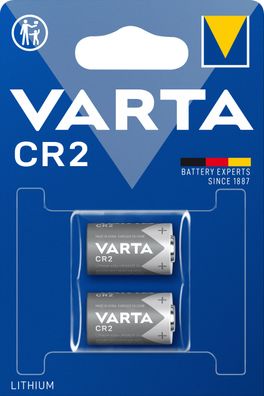 Varta CR2 3V Lithium Batterie - 2er Blister