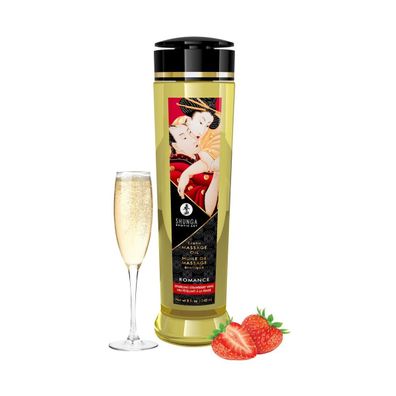 240 ml - SHUNGA Massage Öl Romance (Sparkling Strawberry Wine) 240ml