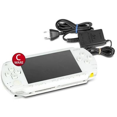 Sony Playstation Portable - PSP 1004 Konsole in Weiss / White #11C + Ladekabel