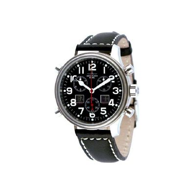 Zeno-Watch - Armbanduhr - Herren - New Classic Pilot Chrono-Alarm - 9576Q-a1