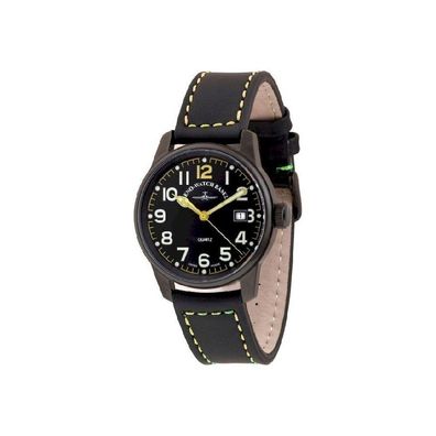 Zeno-Watch - Armbanduhr - Herren - Chrono - Classic Pilot Date - 3315Q-bk-a19