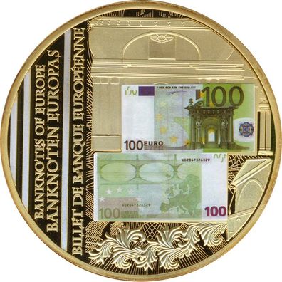 Medaille 2011 Banknoten Europas in Farbe