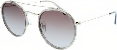 Sonnenbrille polarisiert Panto Damen Kat. 2 silber/ rosa
