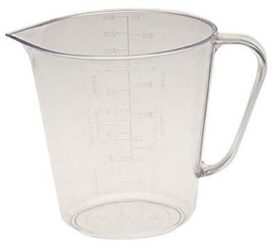 OKT Messbecher 1 Liter glasklar 12,5 x 12,5 x 13 cm
