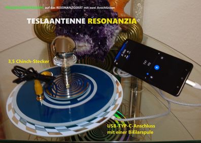 Frequenz-Gerät Teslaantenne Skalar Radionik Therapie Resonanz Hz Übertragung Prana