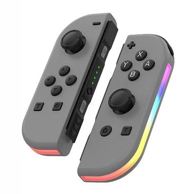 Joy Cons | Grau |2er-Set mit LED und Turbo für Nintendo Switch
