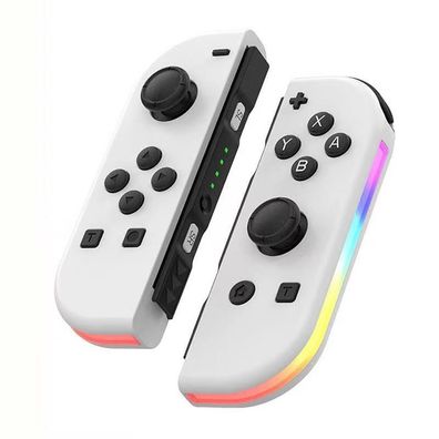 Joy Cons | Weiß |2er-Set mit LED und Turbo für Nintendo Switch