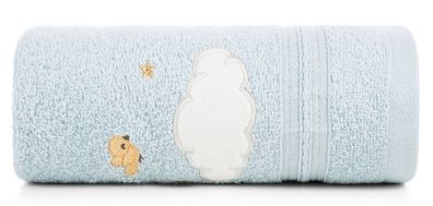 Handtuch Badetuch für Kinder 30x50 cm blau Wolke Oeko-Tex-Zertifikat 100% Baumwolle