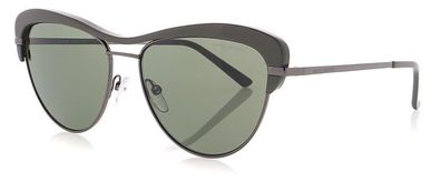 Sonnenbrille DHS253 Damen Oval Edelstahl Kat. 3 Armee grün