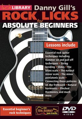 Rock Licks for Absolute Beginners DVD Road Rock Lick Library
