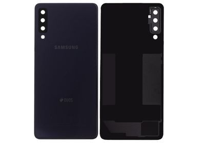 Original Samsung Galaxy A7 2018 A750F/ DS Akkudeckel Backcover Schwarz Black Gut