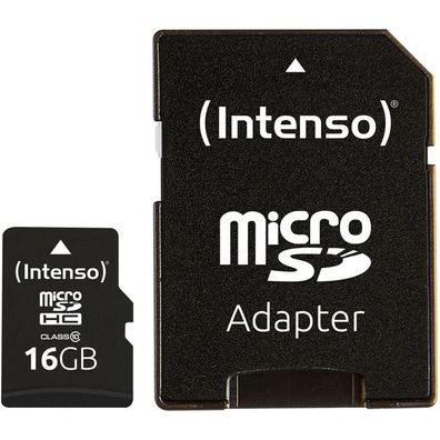 Intenso microSD 16GB CL10 - Intenso 3413470 - (PC Zubehoer / Speicher)