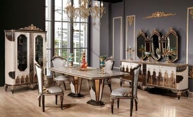 Komplette Klassische Esszimmer Gruppe Luxus Esszimmer Esstisch Stühle