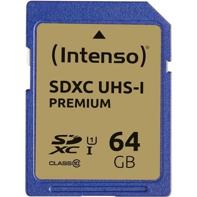 Intenso SD 64GB UHS-I Prem Cl10 - Intenso 3421490 - (PC Zubehoer / Speicher)