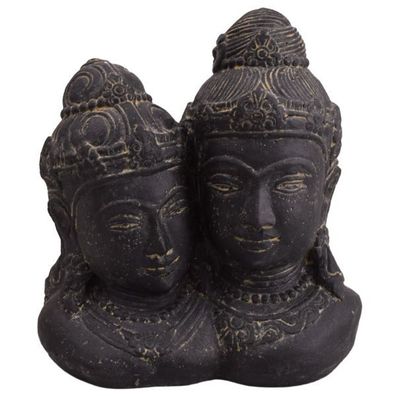 Stein Büste Rama und Sita Ujjain 30 cm