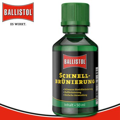 Ballistol 50 ml Schnellbrünierung Waffe Korrosionsshutz Ausbessern