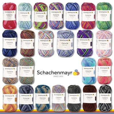 Schachenmayr 5 x 50 g Catania Color Farbverlauf Baumwolle Amigurumi 24 Farben