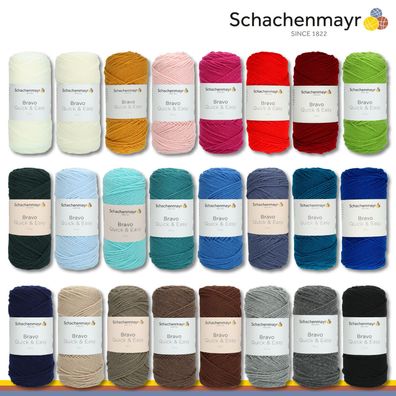 Schachenmayr 100 g Bravo Quick & Easy Basic-Garn Häkeln Stricken 24 Farben